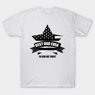 best dad ever with us T-Shirt